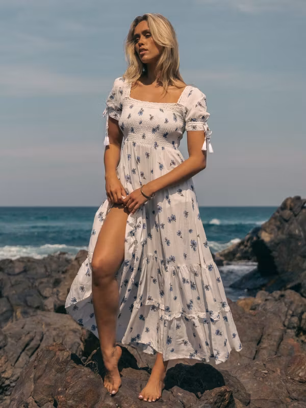 Klänning "Juneberry Print" Lottis Maxi - Jaase
