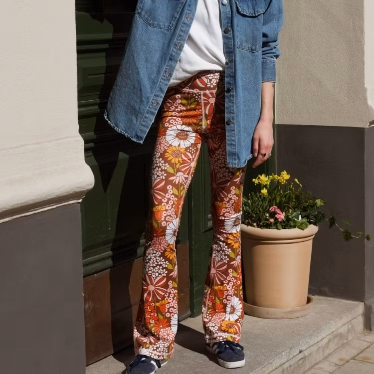 Yogaleggings Flares Hippie Garden - Soul Factory