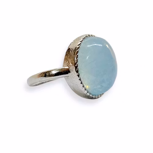 Akvamarin Ring (ställbar)
