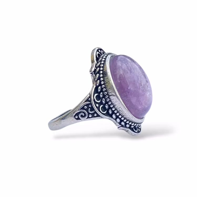 Lepidolit Ring (ställbar, LK)