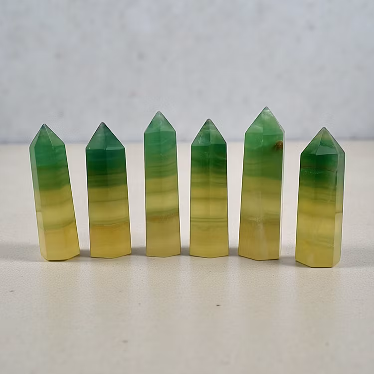 Fluorit Gul-Grön Spets M