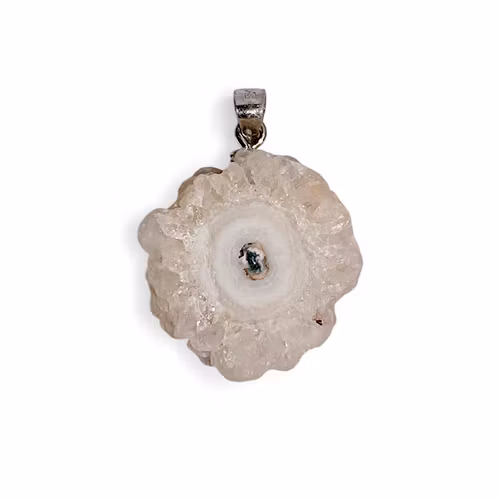 Agat "Blomma" Hängsmycke (925 Silver)