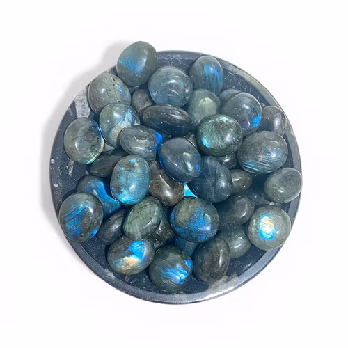 Labradorit Trumlad sten