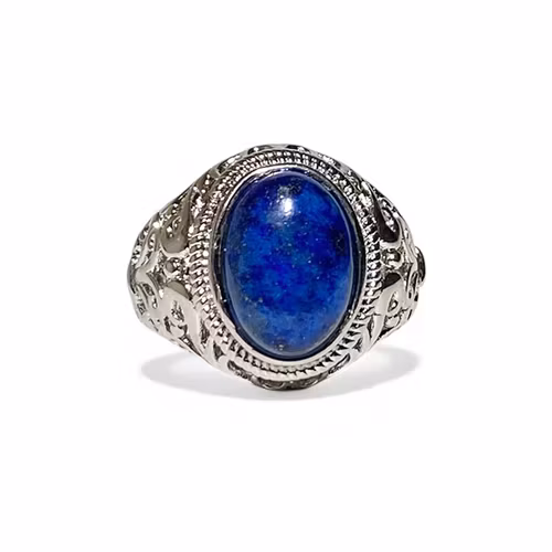 Lapis Lazuli "Klackring" Ring (LK. ställbar)