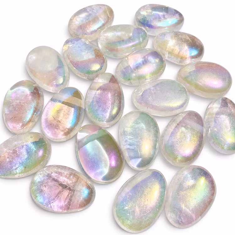 Kvarts Angel Aura Hängsmycke (Droppe)