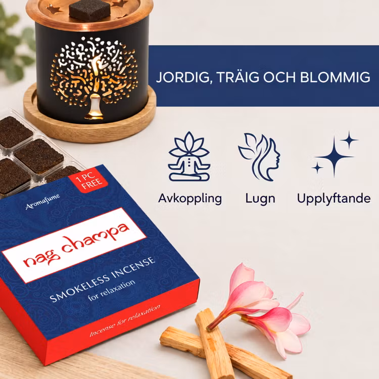 Rökelsebrickor Nag Champa 9st