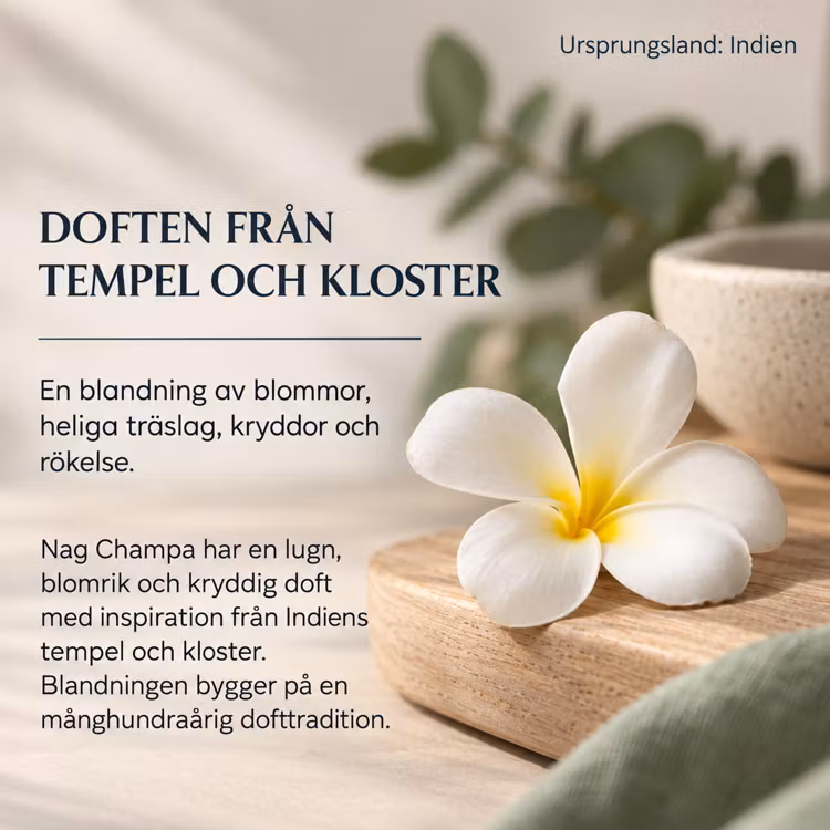 Rökelsebrickor Nag Champa 9st