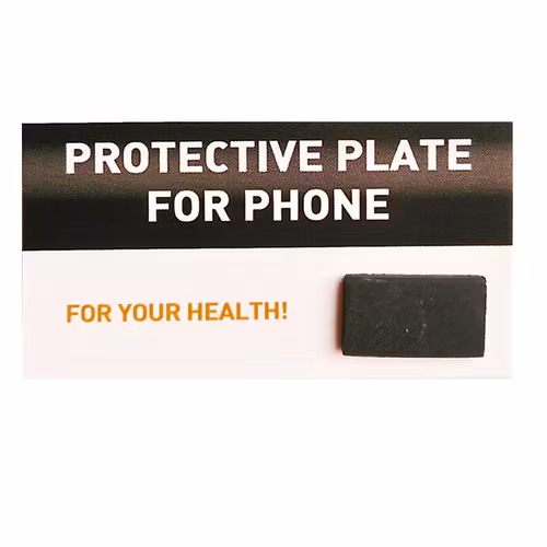 Shungit Strålningsskydd för mobil, rektangulär 1,5x2,5cm