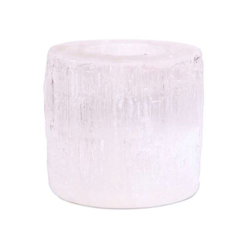 Selenit värmeljushållare 8x8cm (Cylinder)