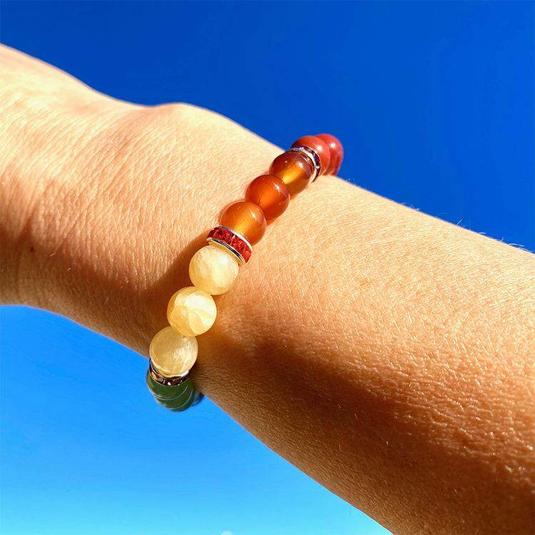 7 Chakra Kristaller 8mm pärlor Armband