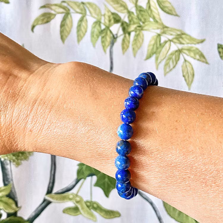 Lapis Lazuli 8mm pärlor Armband