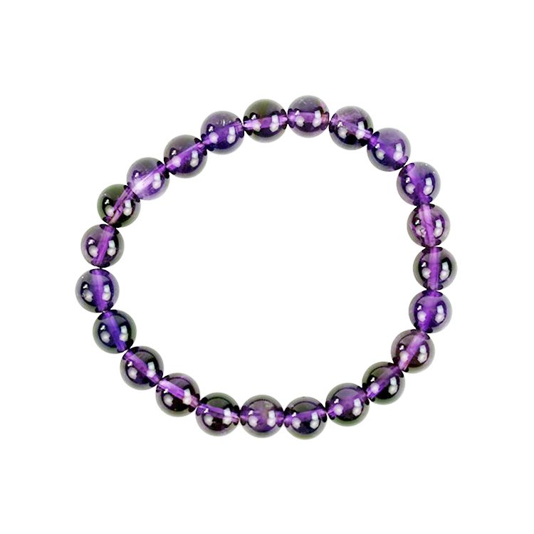 Ametist 8mm pärlor Armband