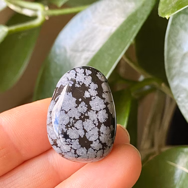 Obsidian Snöflinge A Hängsmycke (Droppe)