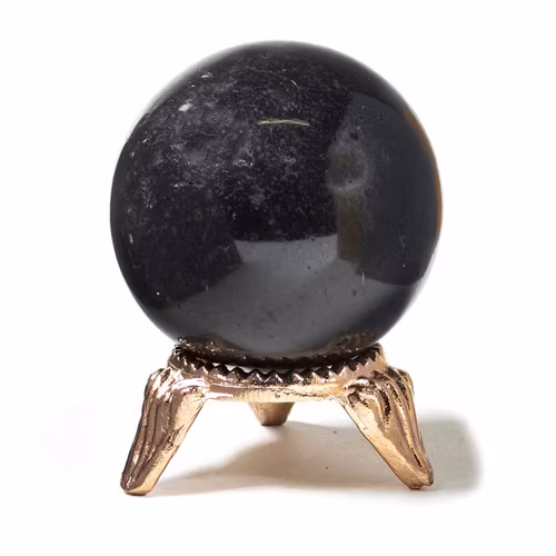 Turmalin Svart Klot Polerad 4cm inkl. Metallställ