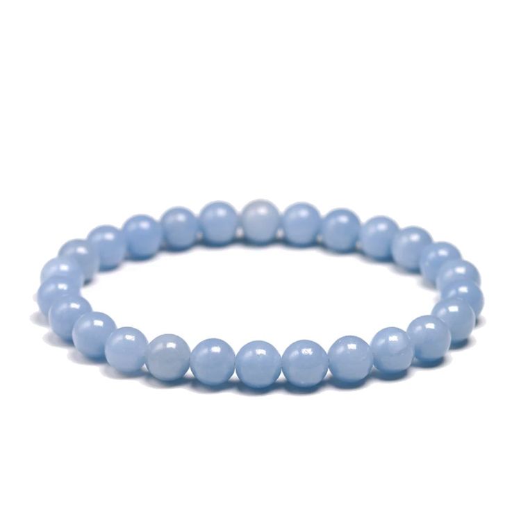 Angelit 8mm pärlor Armband
