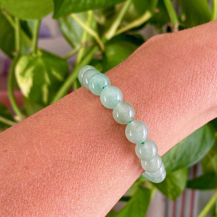 Aventurin Grön 8mm pärlor Armband