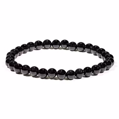 Turmalin Svart 8mm pärlor Armband