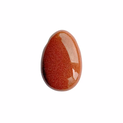 Sandsten Röd ”Goldstone” Hängsmycke (Droppe)