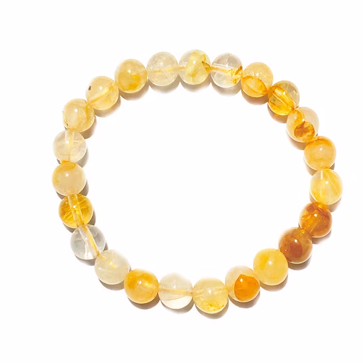 Guldkvarts ”Golden Healer” 8mm pärlor Armband