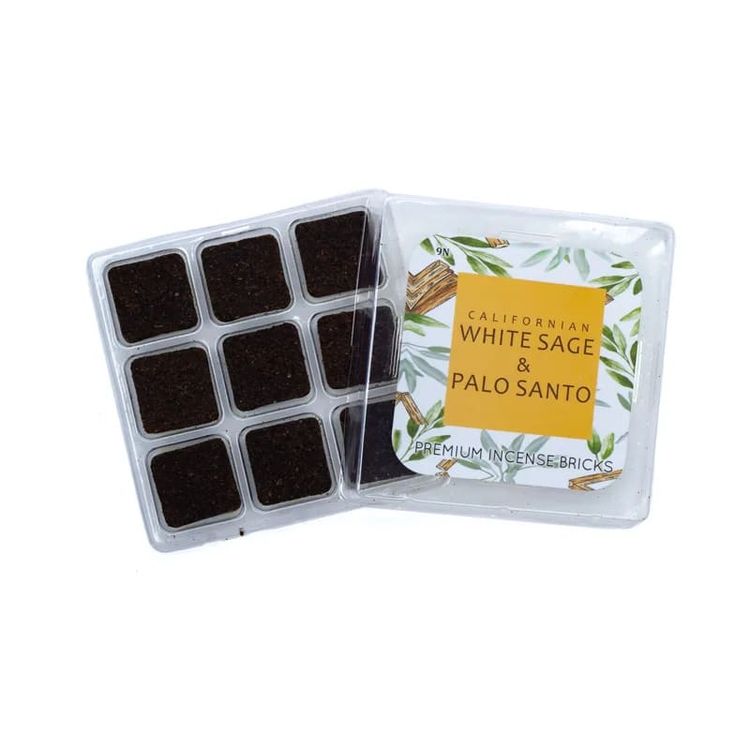 Rökelsebrickor Vit salvia & Palo Santo 9 st