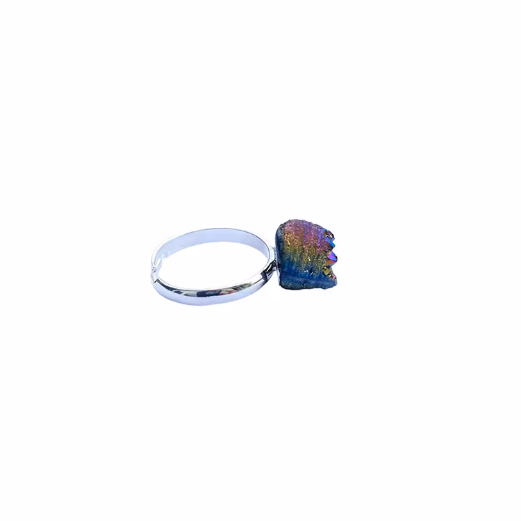 Titan Aura Kvarts Ring (925 silver)