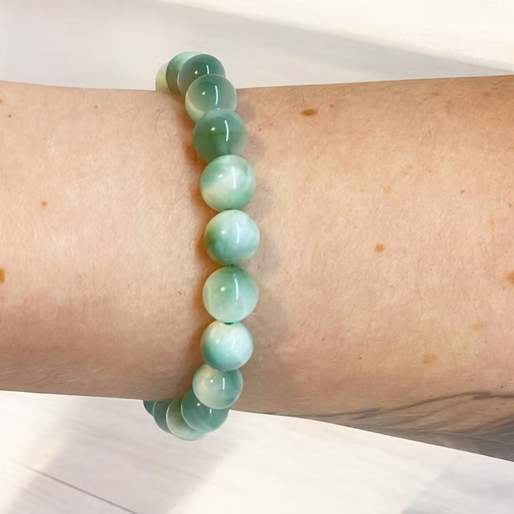 Hemimorfit Grön 8mm pärlor Armband