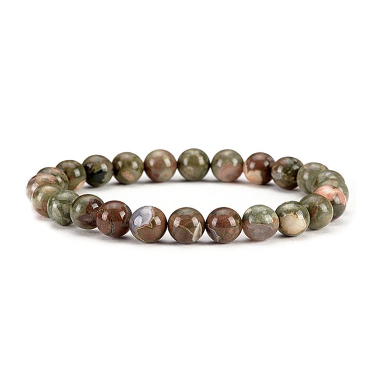 Ryolit 8mm pärlor Armband