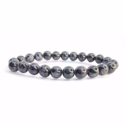 Gabbro ”Mystisk Merlinit” 8mm pärlor Armband