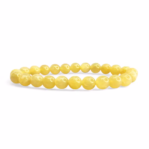 Jade Citron 8mm pärlor Armband