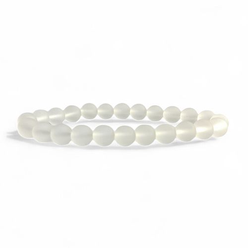 Bergkristall "Frostad" 8mm pärlor Armband