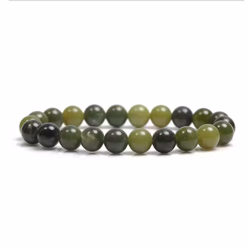 Nefrit Jade 6mm pärlor Armband