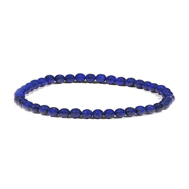 Lapis Lazuli 4mm pärlor Armband