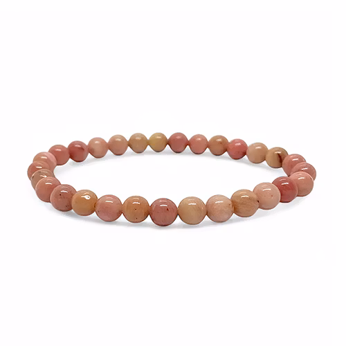 Rodonit 6mm pärlor Armband