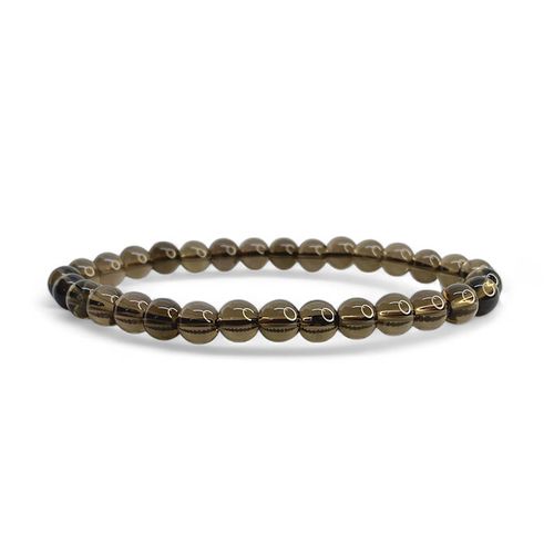 Rökkvarts 6mm pärlor Armband