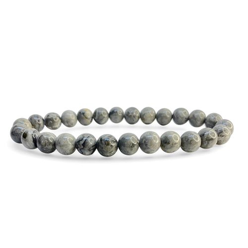 Map Stone 8mm pärlor Armband 'Större Handled'