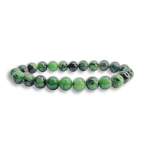 Rubinzoisit 8mm pärlor Armband