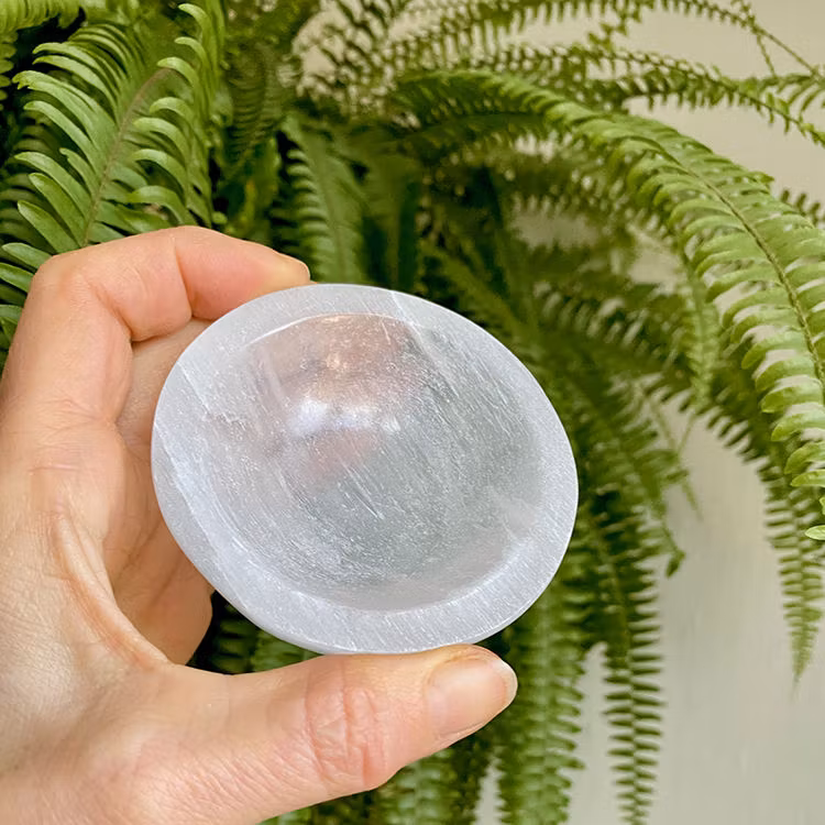 Selenit Skål 8cm (Rund)