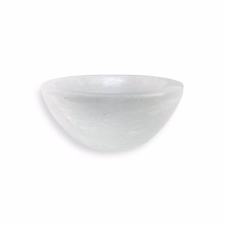 Selenit Skål 8cm (Rund)