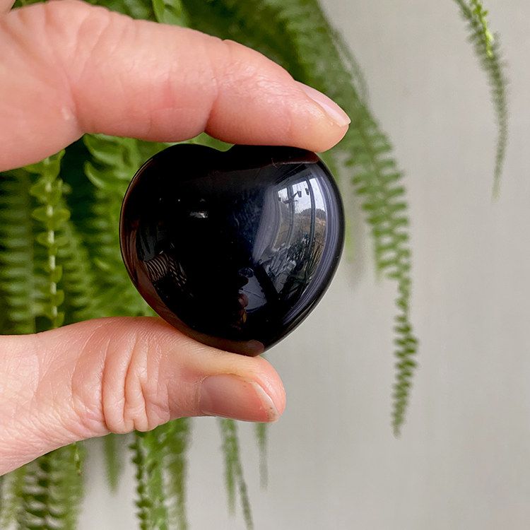 Obsidian Svart Hjärta 4cm