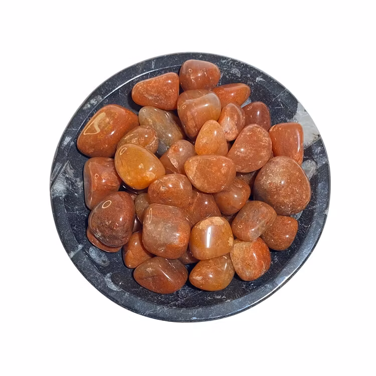 Kvarts Röd Trumlade stenar 100gr