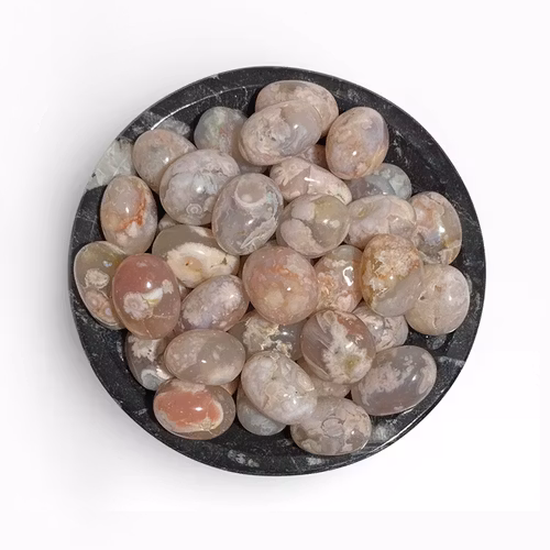 Agat Blomster Trumlade stenar 100gr