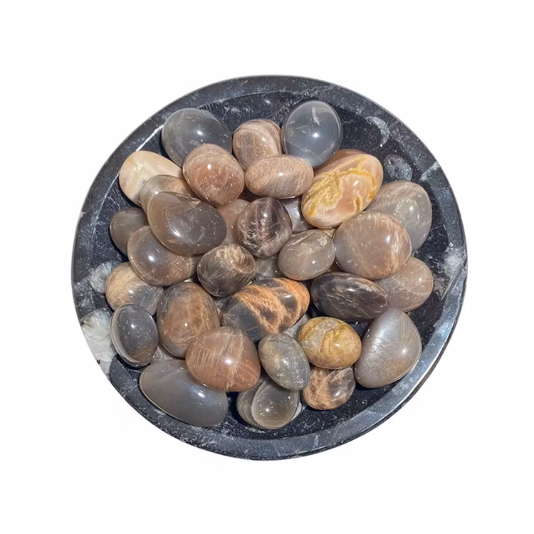 Månsten Svart Trumlande stenar 100gr