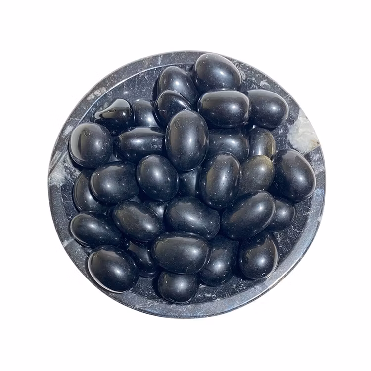 Obsidian Svart Trumlade stenar 100gr