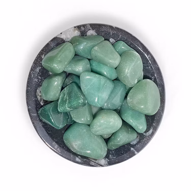 Kvarts Grön Trumlade stenar 100gr