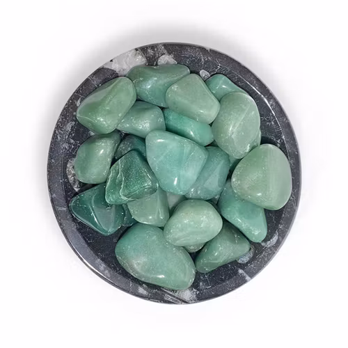 Kvarts Grön Trumlade stenar 100gr