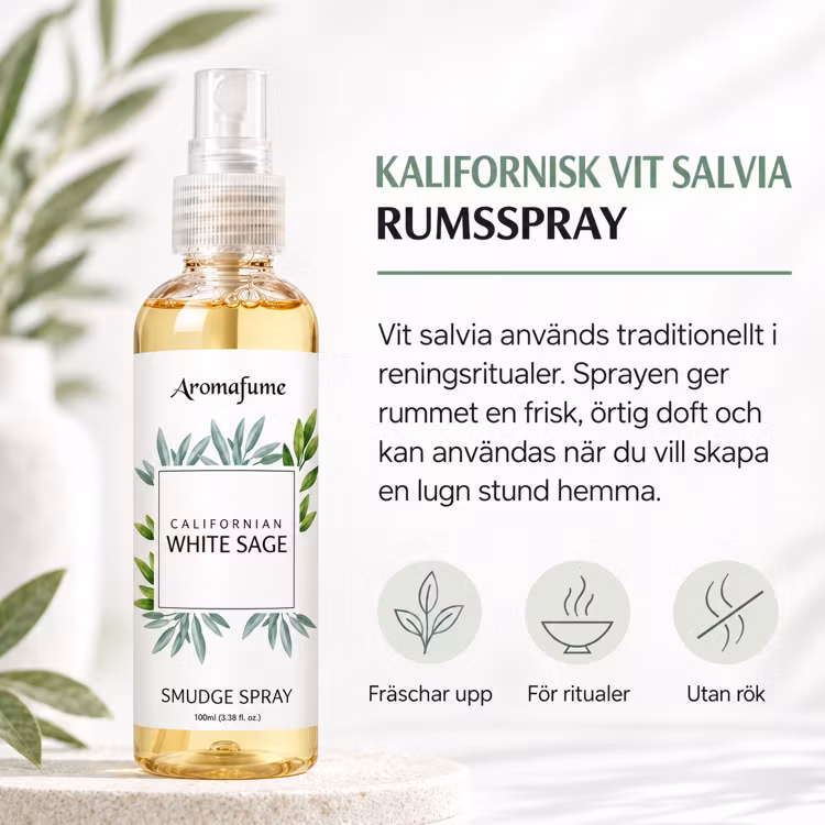 Vit Salvia Rumsspray 100ml (AromaFume)