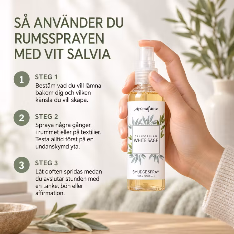 Vit Salvia Rumsspray 100ml (AromaFume)