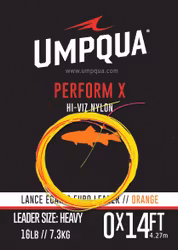 Umpqua Egans Euro Leader Medium Hot Pink 14ft 2X
