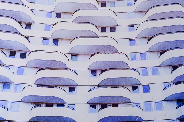 ”balconies” black frame