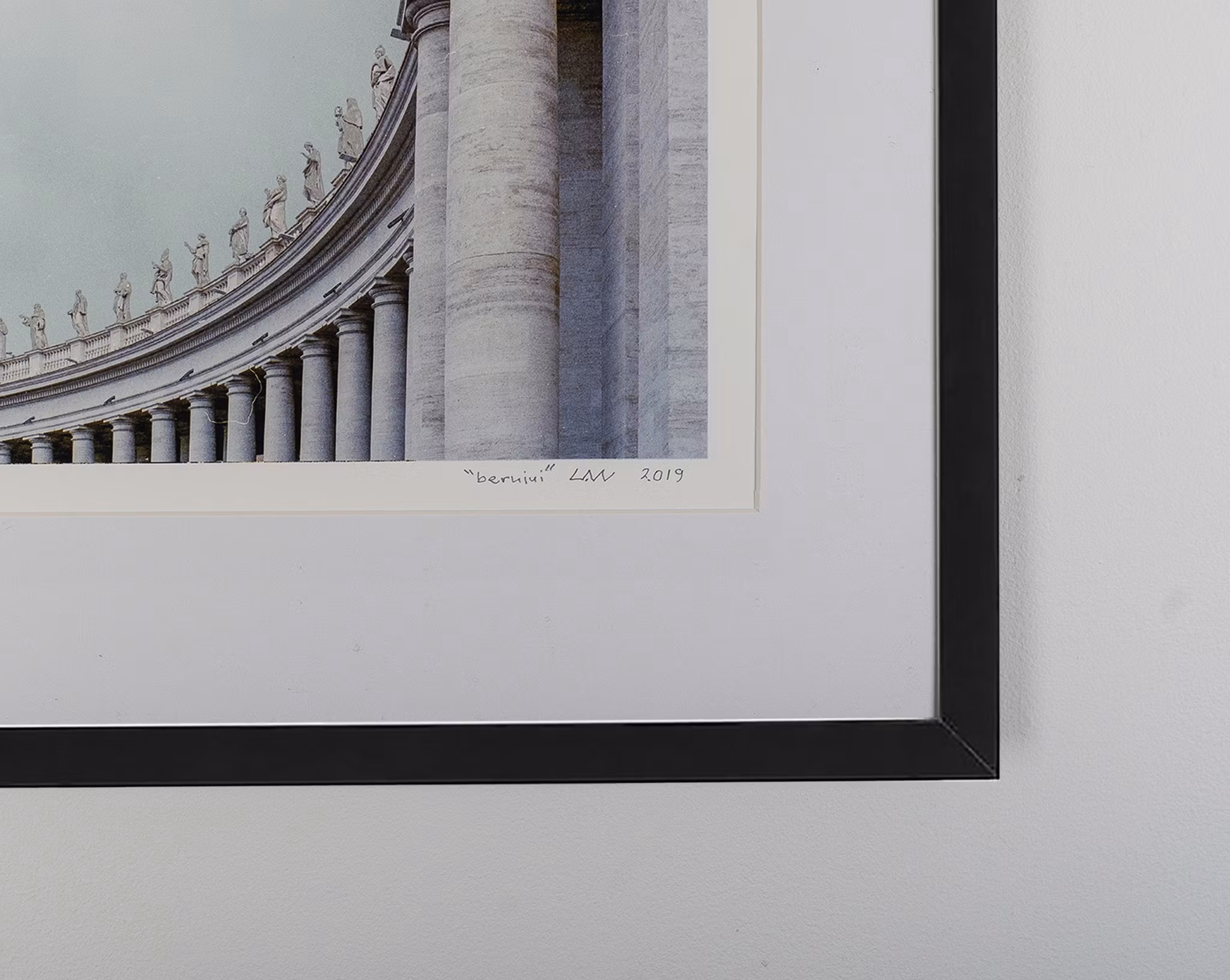 "bernini” black frame